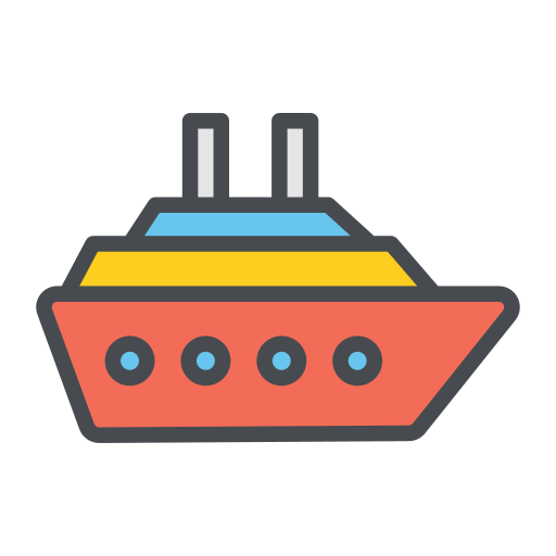 Ship Generic Outline Color icon