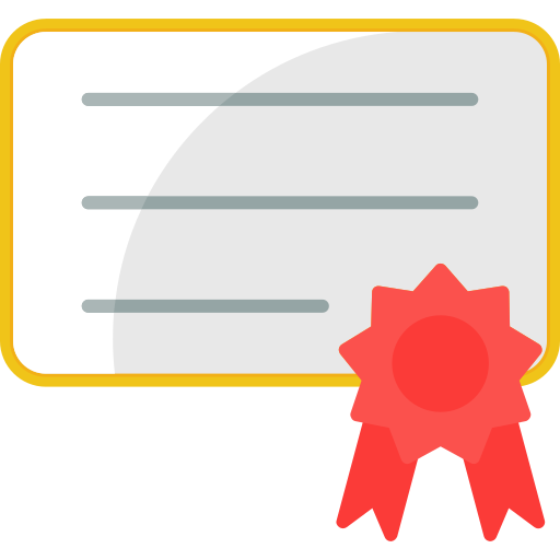 certificato Generic Flat icona