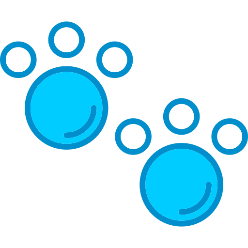 Footprint Generic Blue icon