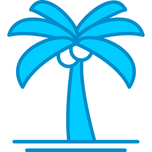 palmeira Generic Blue Ícone