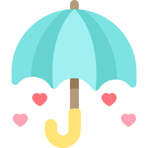 Umbrella Kawaii Flat icon