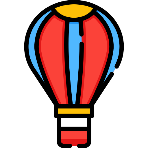 Air balloon Special Lineal color icon