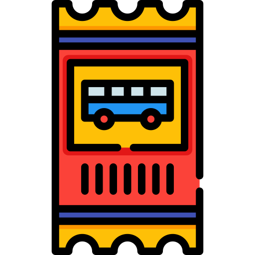버스 티켓 Special Lineal color icon