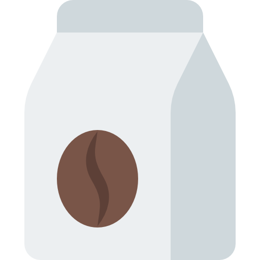 Coffee bag Pixel Perfect Flat icon