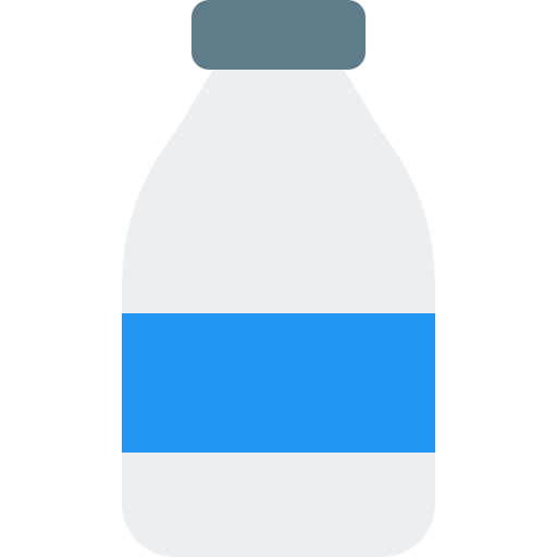 Бутылка молока Pixel Perfect Flat иконка