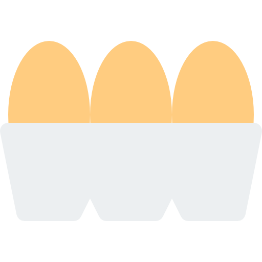 huevos Pixel Perfect Flat icono