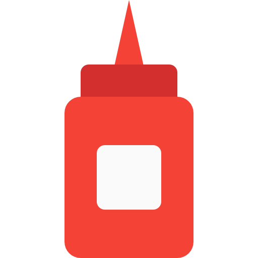 ketchup Pixel Perfect Flat Icône