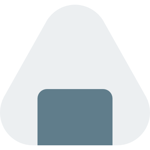 onigiri Pixel Perfect Flat icoon