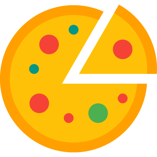 Пицца Pixel Perfect Flat иконка