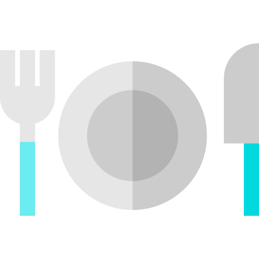 fourchette Basic Straight Flat Icône