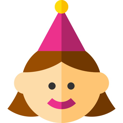 誕生日の女の子 Basic Straight Flat icon