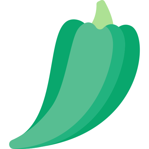 zielony pieprz Special Flat ikona