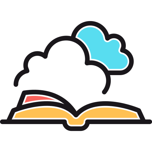 biblioteca en la nube Generic Color Omission icono