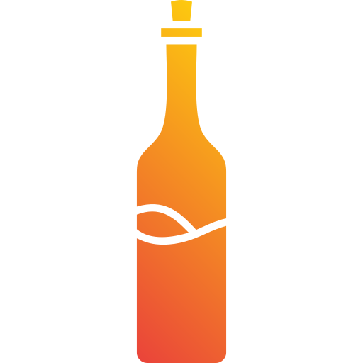 butelka wina Generic Flat Gradient ikona