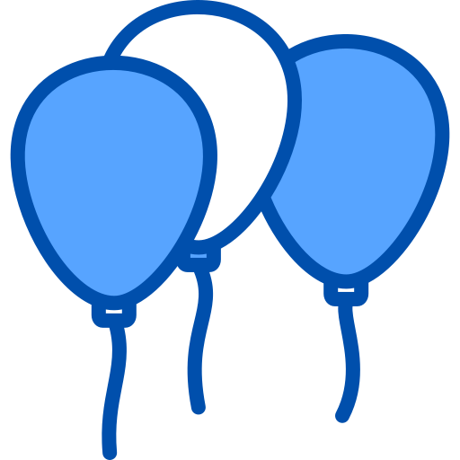 Воздушный шар Generic Blue иконка