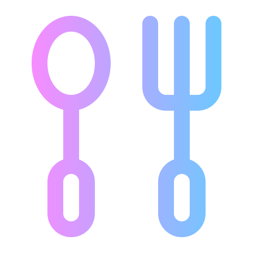 cucchiaio e forchetta Generic Gradient icona
