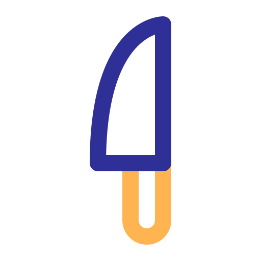 ナイフ Generic Outline Color icon