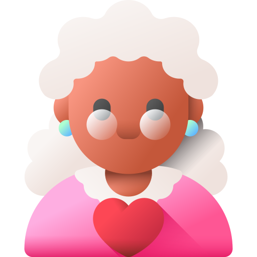 할머니 3D Color icon