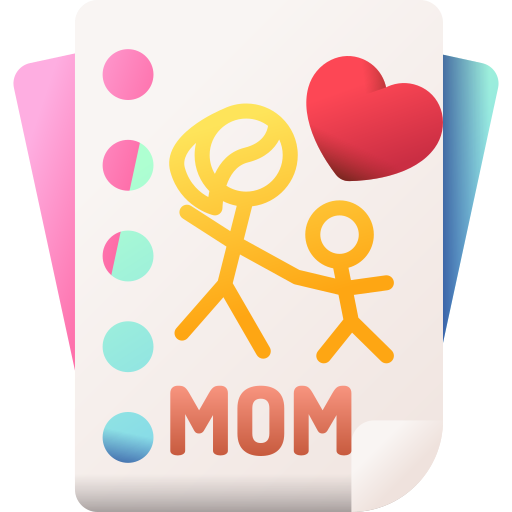 dzień matki 3D Color ikona