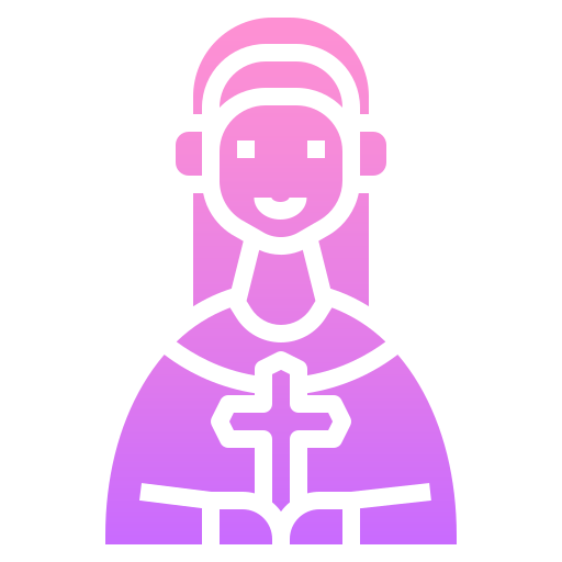 siostra zakonna Generic Flat Gradient ikona
