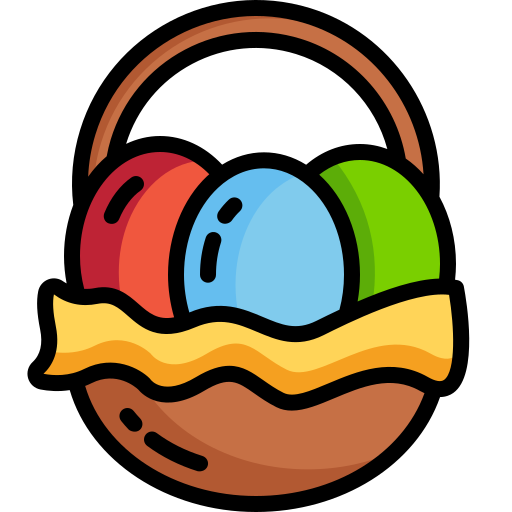 huevos de pascua Generic Outline Color icono