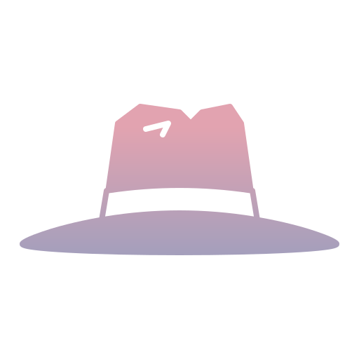 kapelusz fedora Generic Flat Gradient ikona