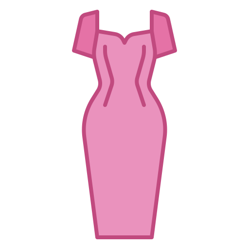 robe de soirée Generic Outline Color Icône