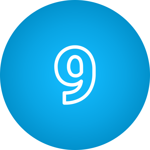 dziewięć Generic Flat Gradient ikona
