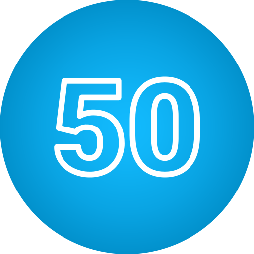 cincuenta Generic Flat Gradient icono