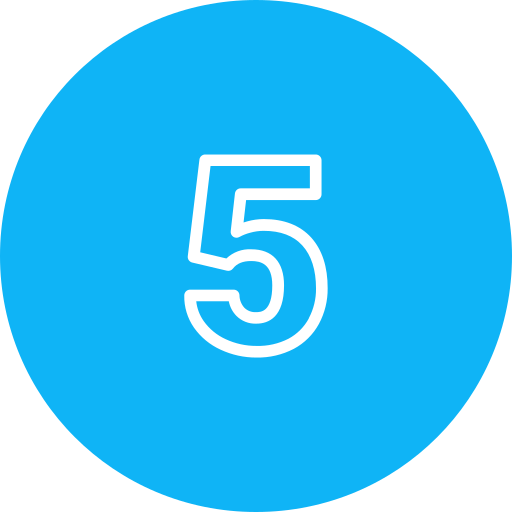 vijf Generic Flat icoon