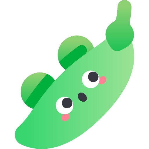 Peas Kawaii Star Gradient icon