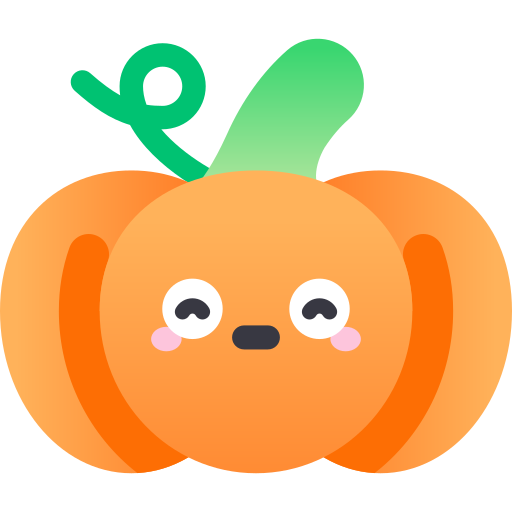 かぼちゃ Kawaii Star Gradient icon