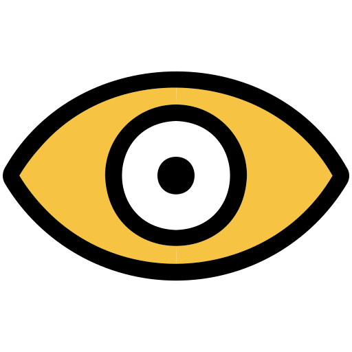 Eye Generic Outline Color icon