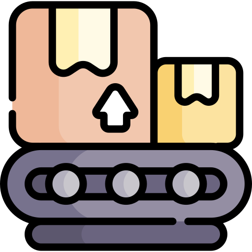 Assembly line Kawaii Lineal color icon