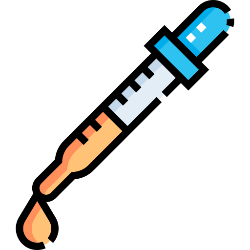 Pipette Detailed Straight Lineal color icon