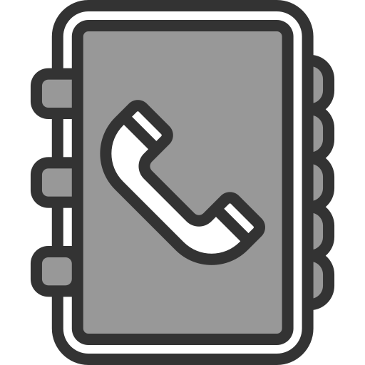 전화 번호부 Generic Grey icon