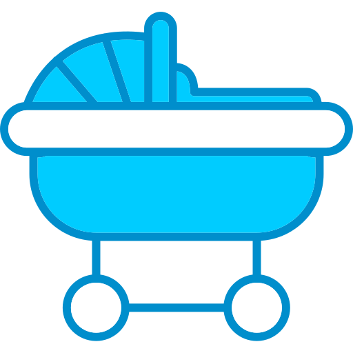 Baby carriage Generic Blue icon