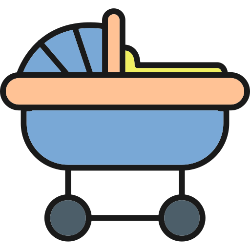 wózki dla dzieci Generic Outline Color ikona