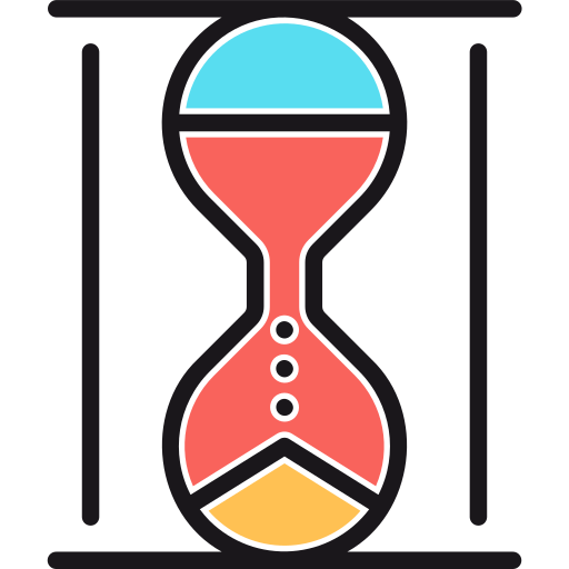 Hourglass Generic Color Omission icon