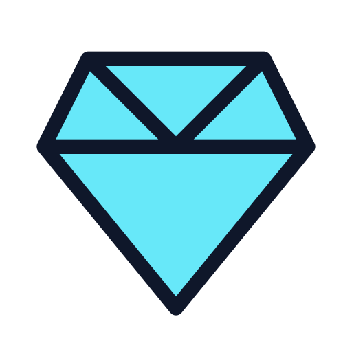 diamant Generic Outline Color icon