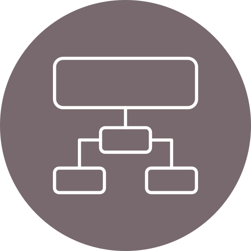 Иерархическая структура Generic Flat иконка