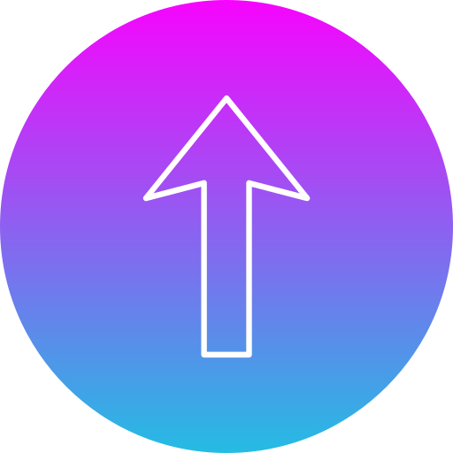 Arrow up Generic Flat Gradient icon