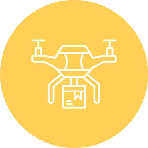 drone-bezorging Generic Flat icoon