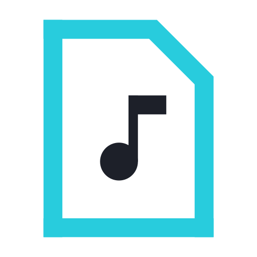 archivo de música Generic Flat icono