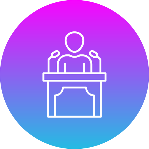 Conference Generic Flat Gradient icon