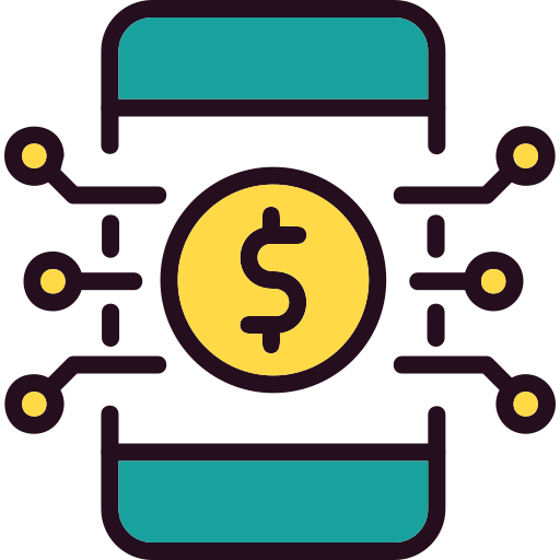 digitaal geld Generic Outline Color icoon