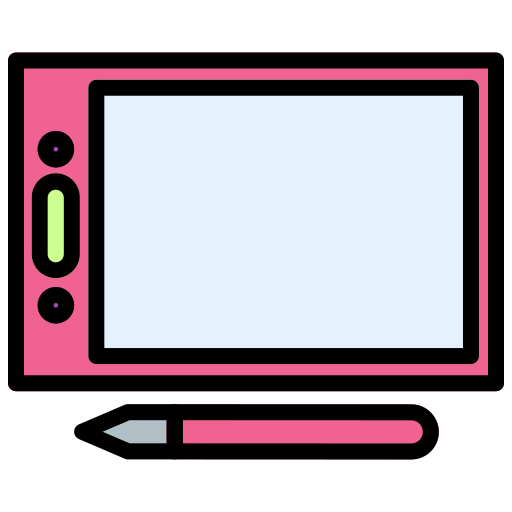 tablet do rysowania Generic Outline Color ikona