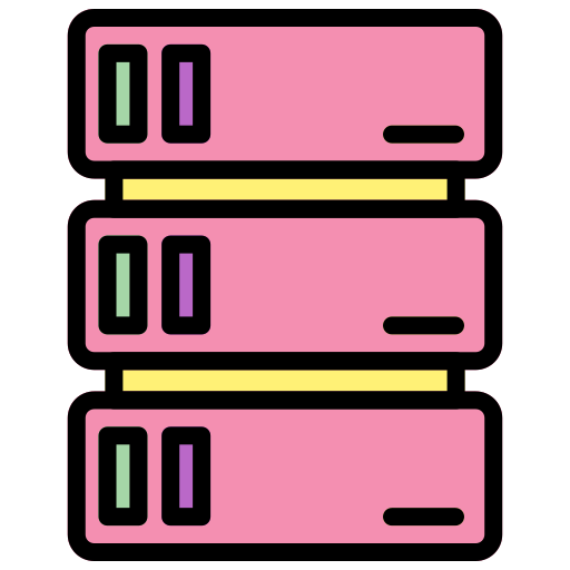 Server Generic Outline Color icon