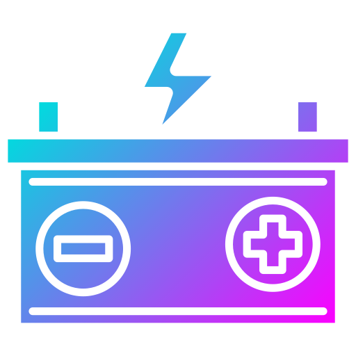 bateria Generic Flat Gradient ikona