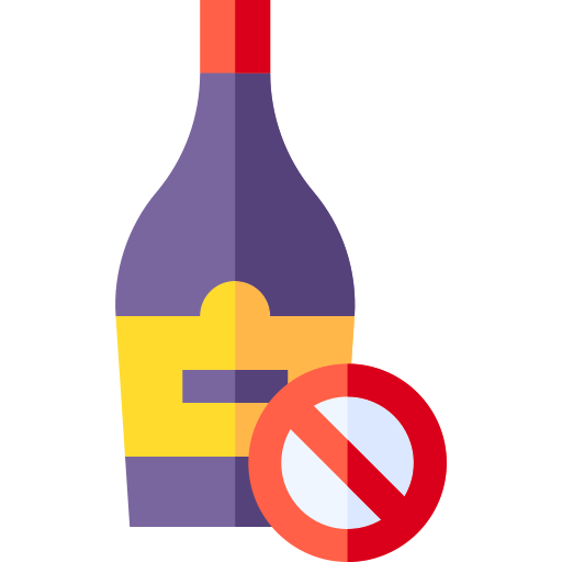 No alcohol Basic Straight Flat icon